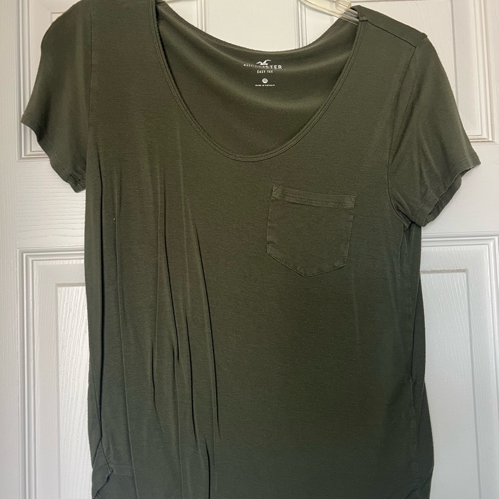 Hollister Dark Green Short Sleeve Tee